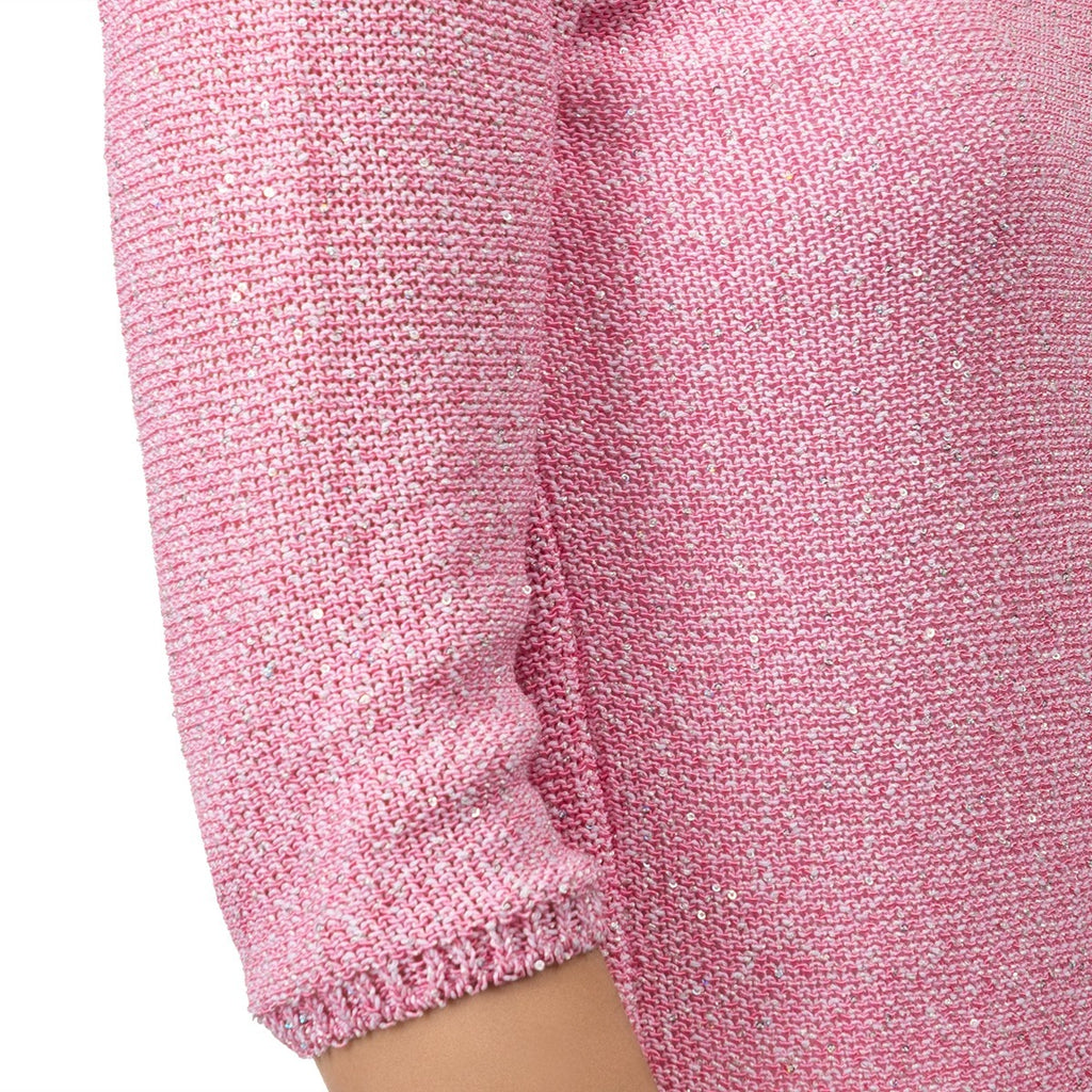 Pailletami Pullover in Pale Pink