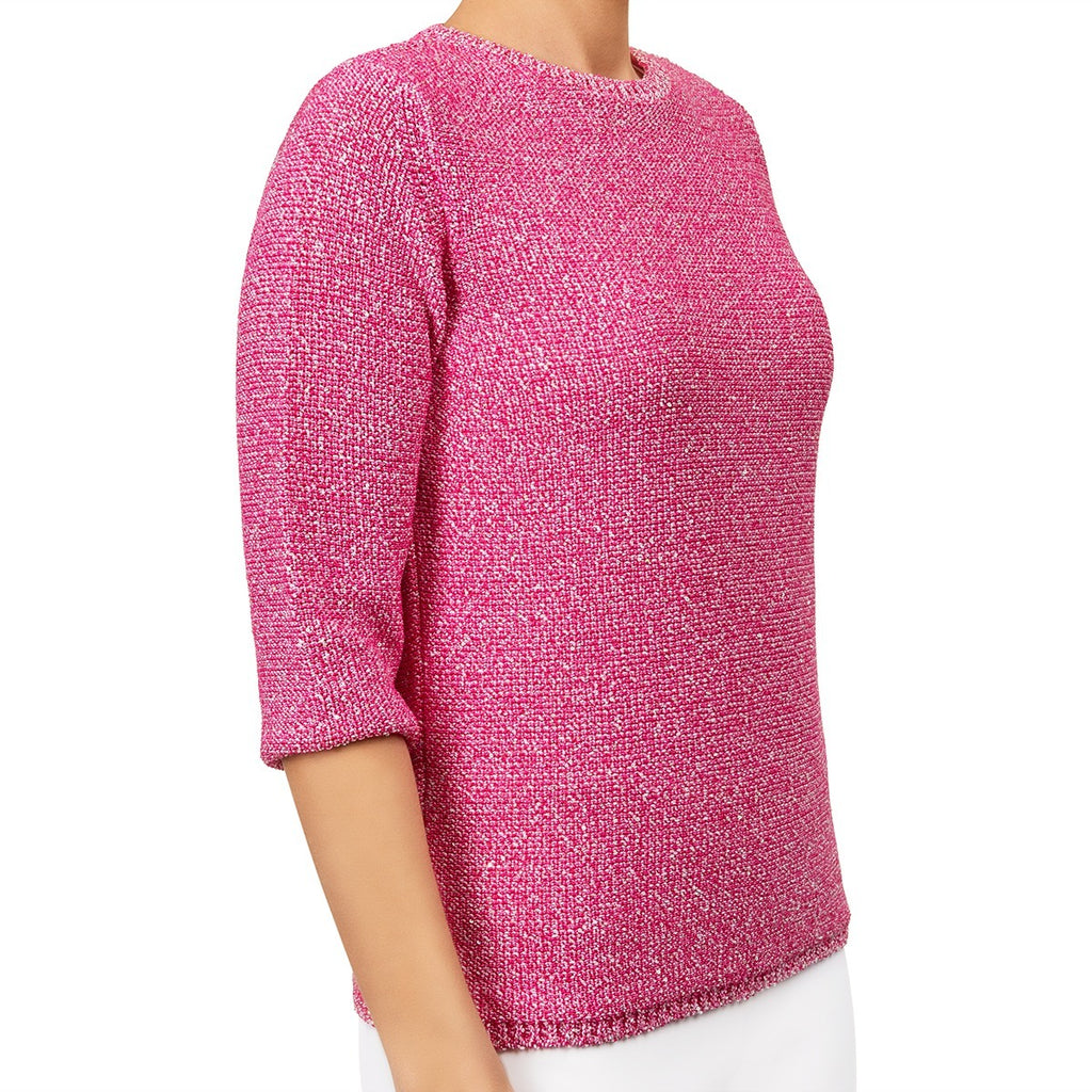 Pailletami Pullover in Fuxia