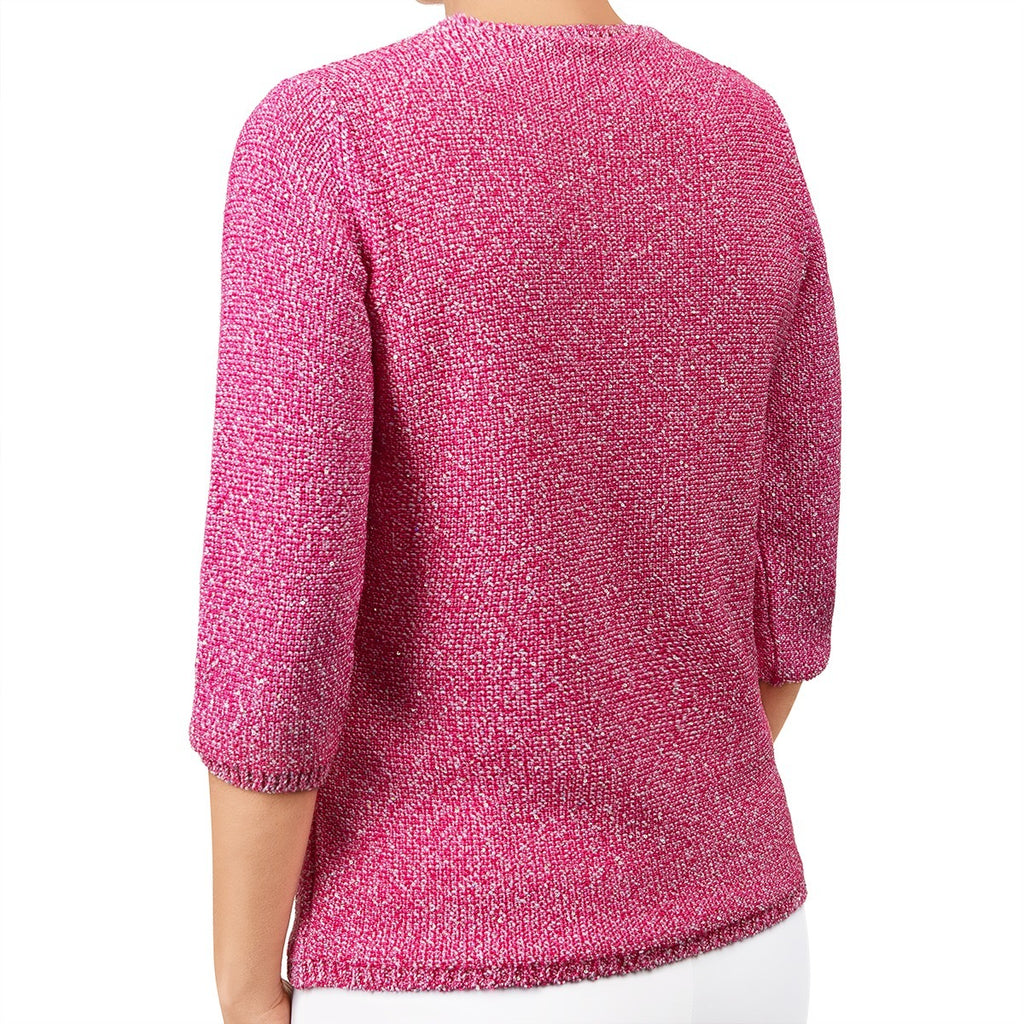 Pailletami Pullover in Fuxia