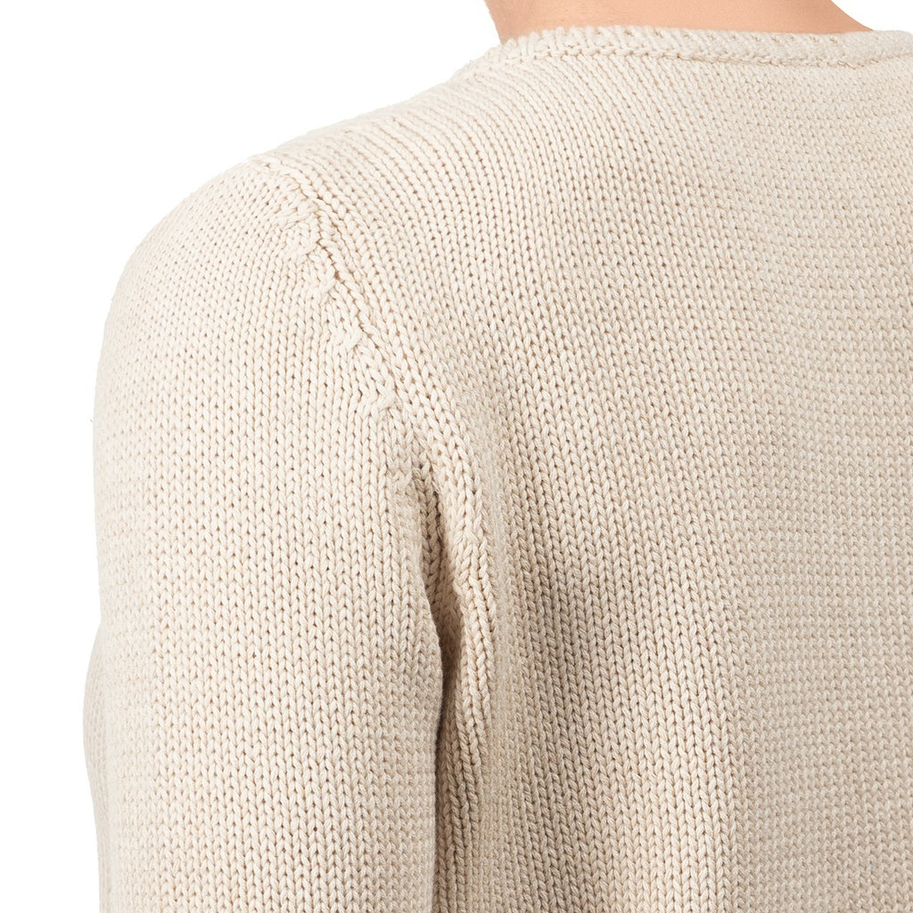 Long Sleeve Pullover in Beige Melange