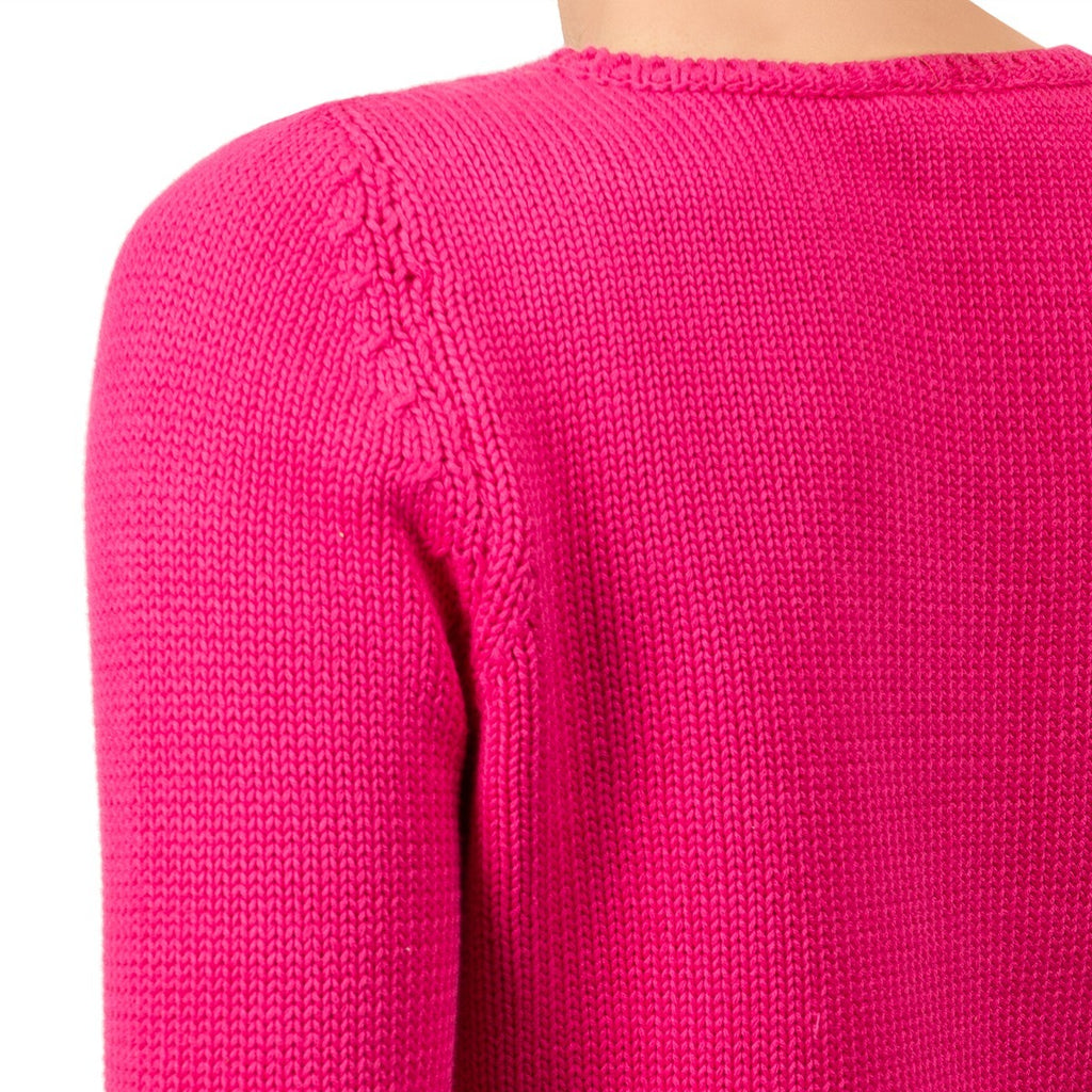 Long Sleeve Pullover in Fuxia