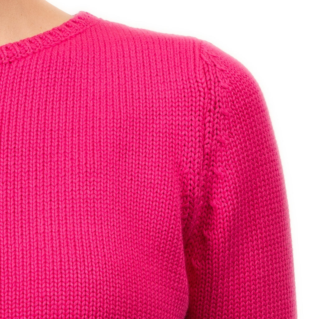 Long Sleeve Pullover in Fuxia