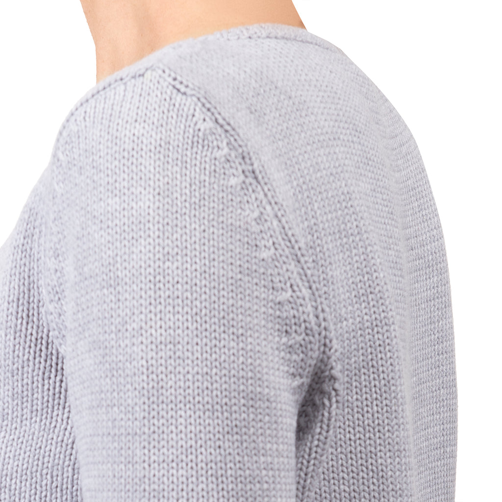 Long Sleeve Pullover in Grey Melange