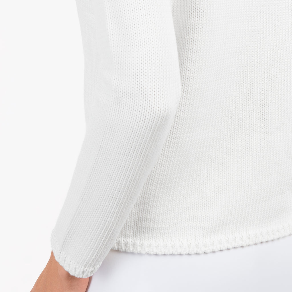 Long Sleeve Pullover in White