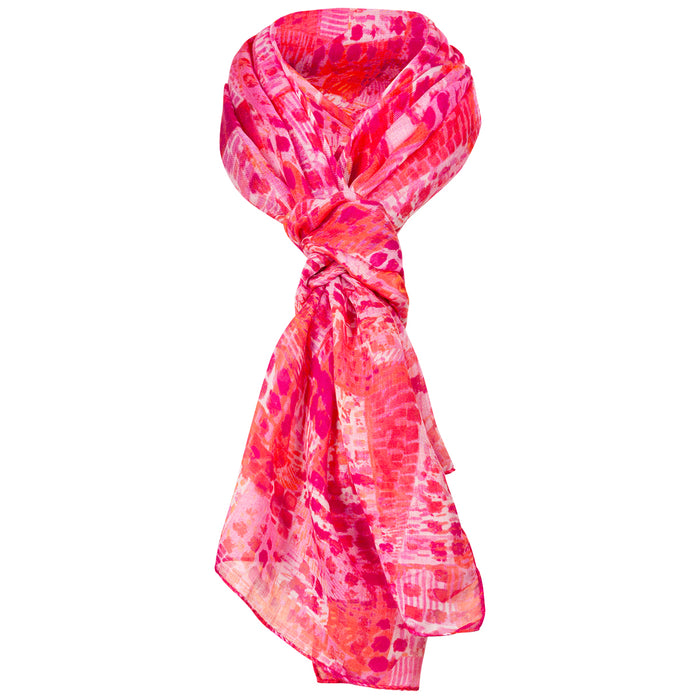 Silk & Modal Scarf in Pink Barcelona