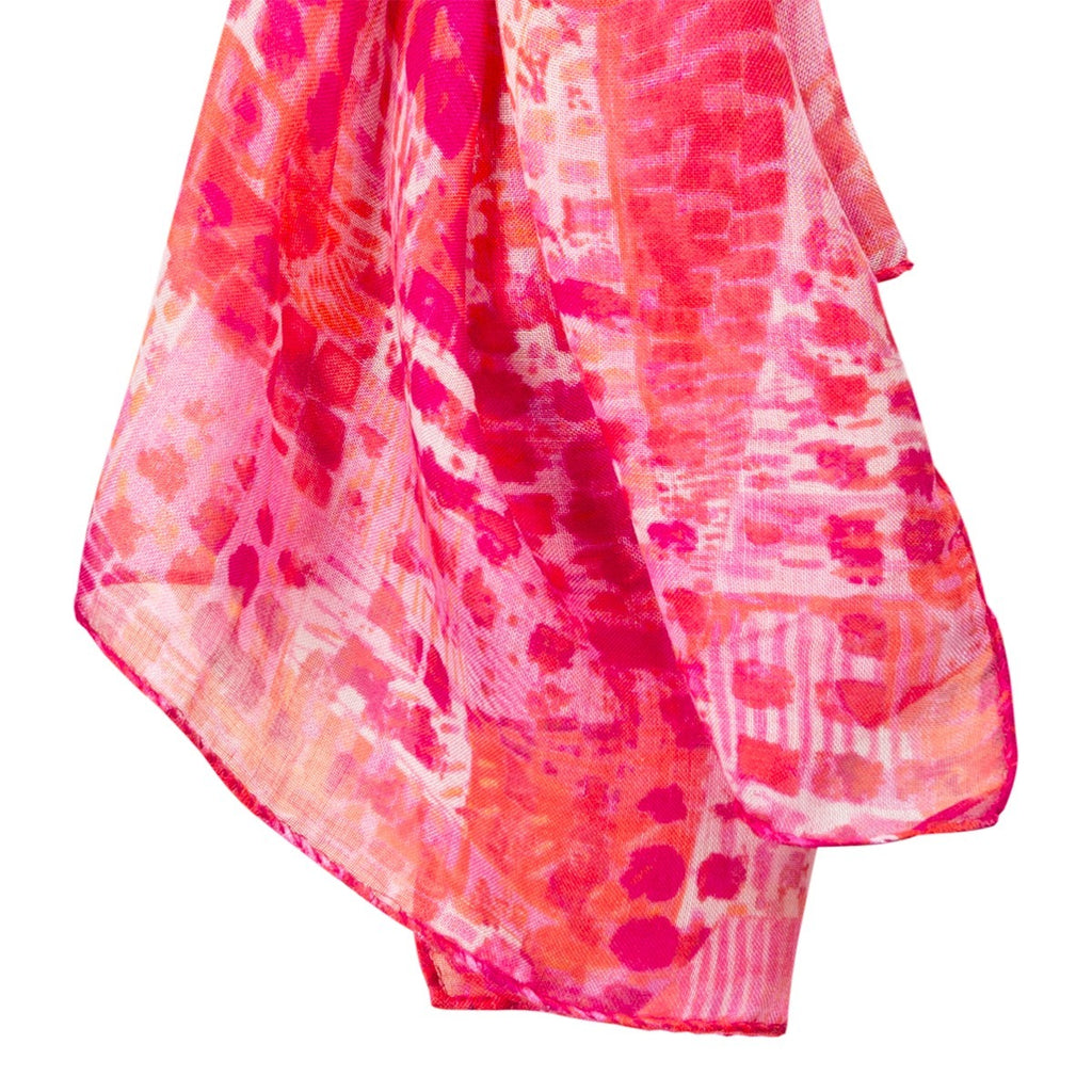 Silk & Modal Scarf in Pink Barcelona