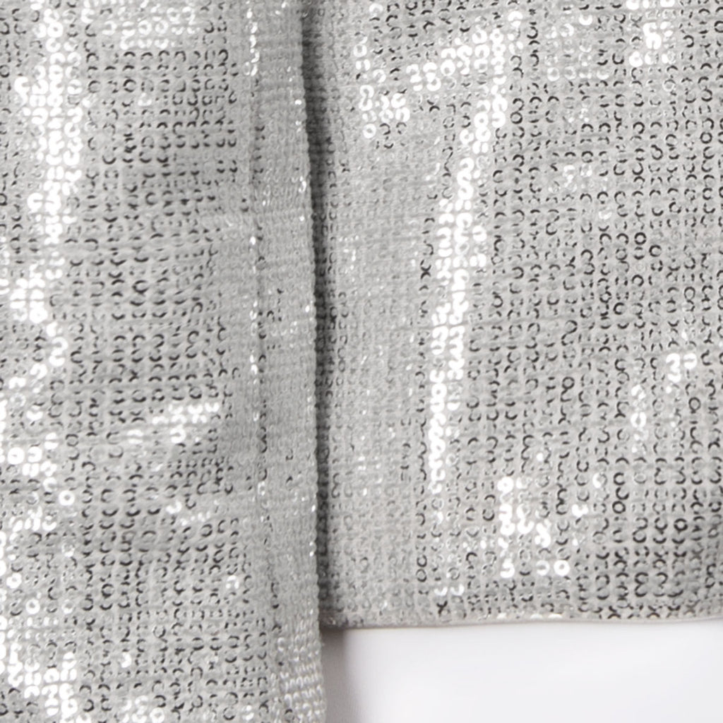 Sequin Princess Shaped Jacket in Silver