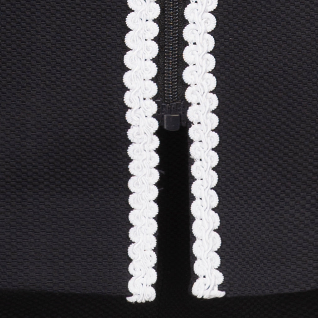 Braid Trim Pique Jacket in Navy