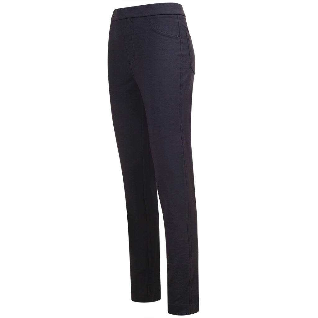 Stretch Cotton Knit Jean in Navy