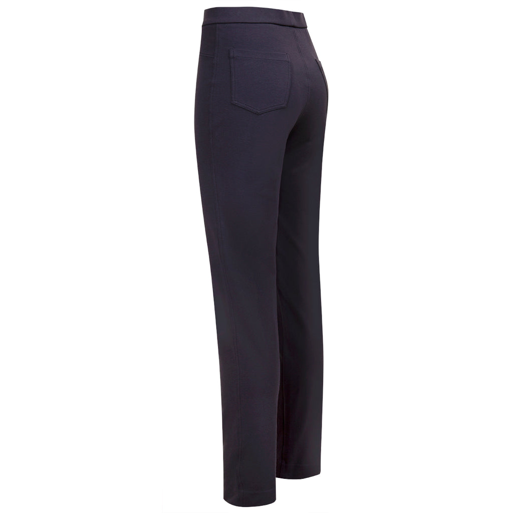 Stretch Cotton Knit Jean in Navy