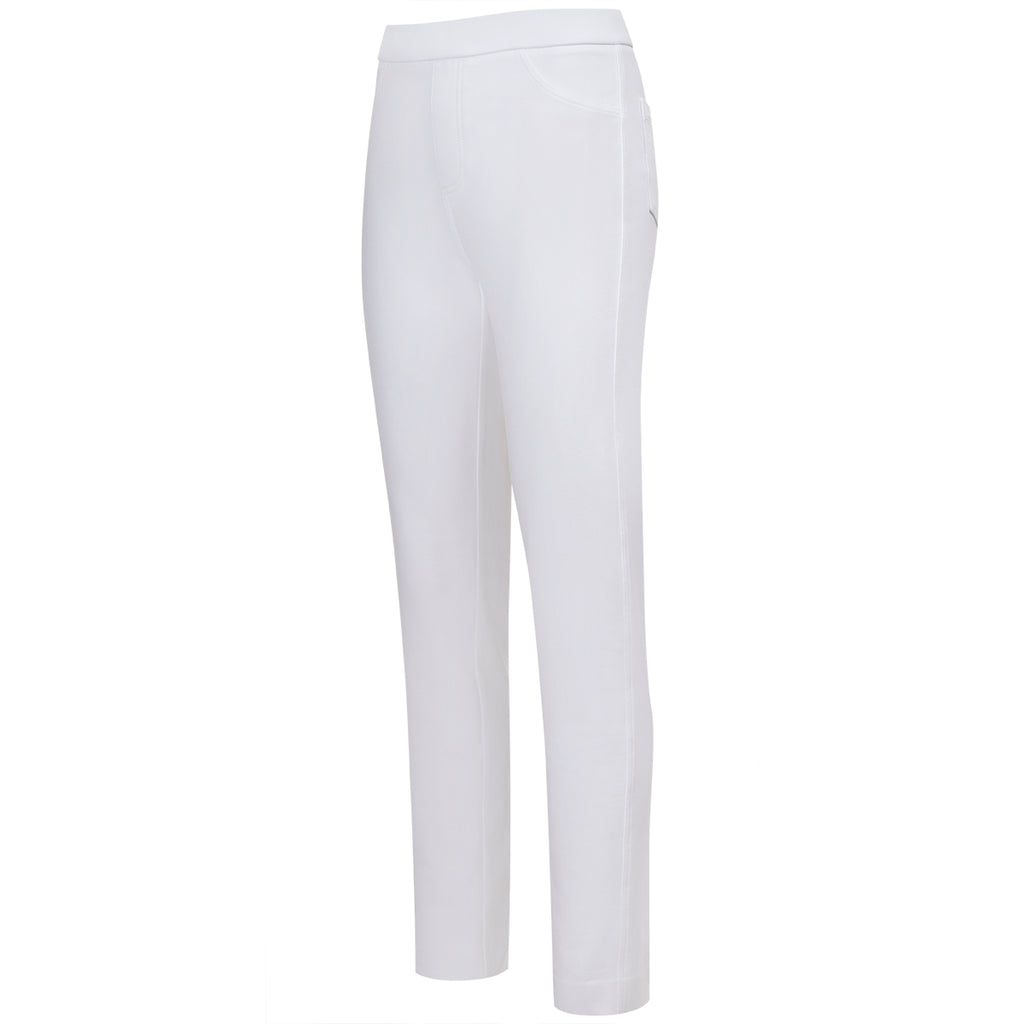 Stretch Cotton Knit Jean in White