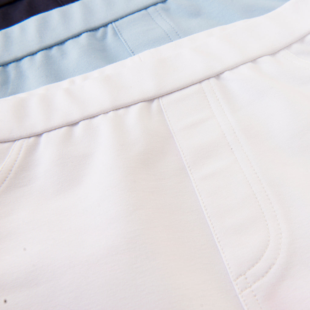 Stretch Cotton Knit Jean in White