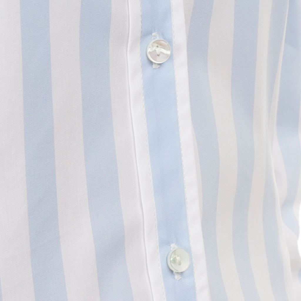 3/4 Sleeve Blouse in B&W Stripe