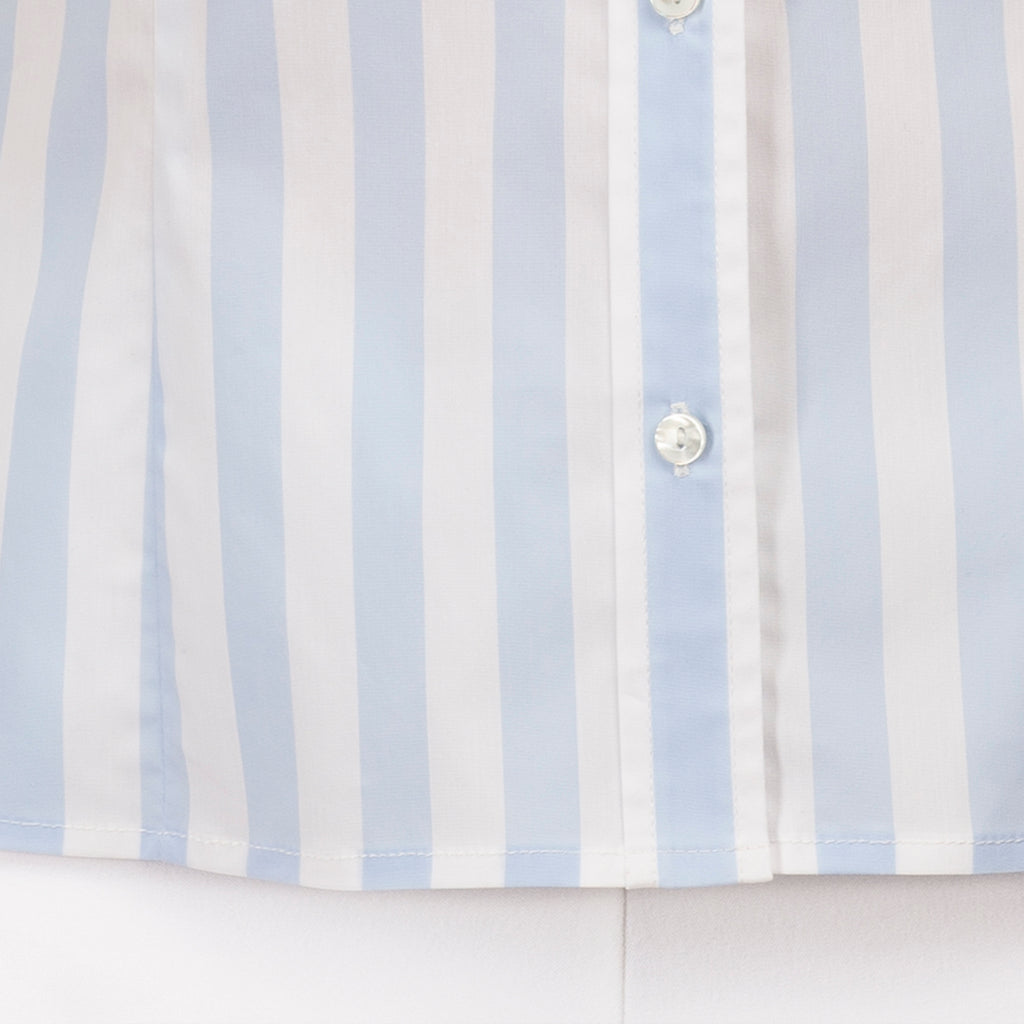 3/4 Sleeve Blouse in B&W Stripe