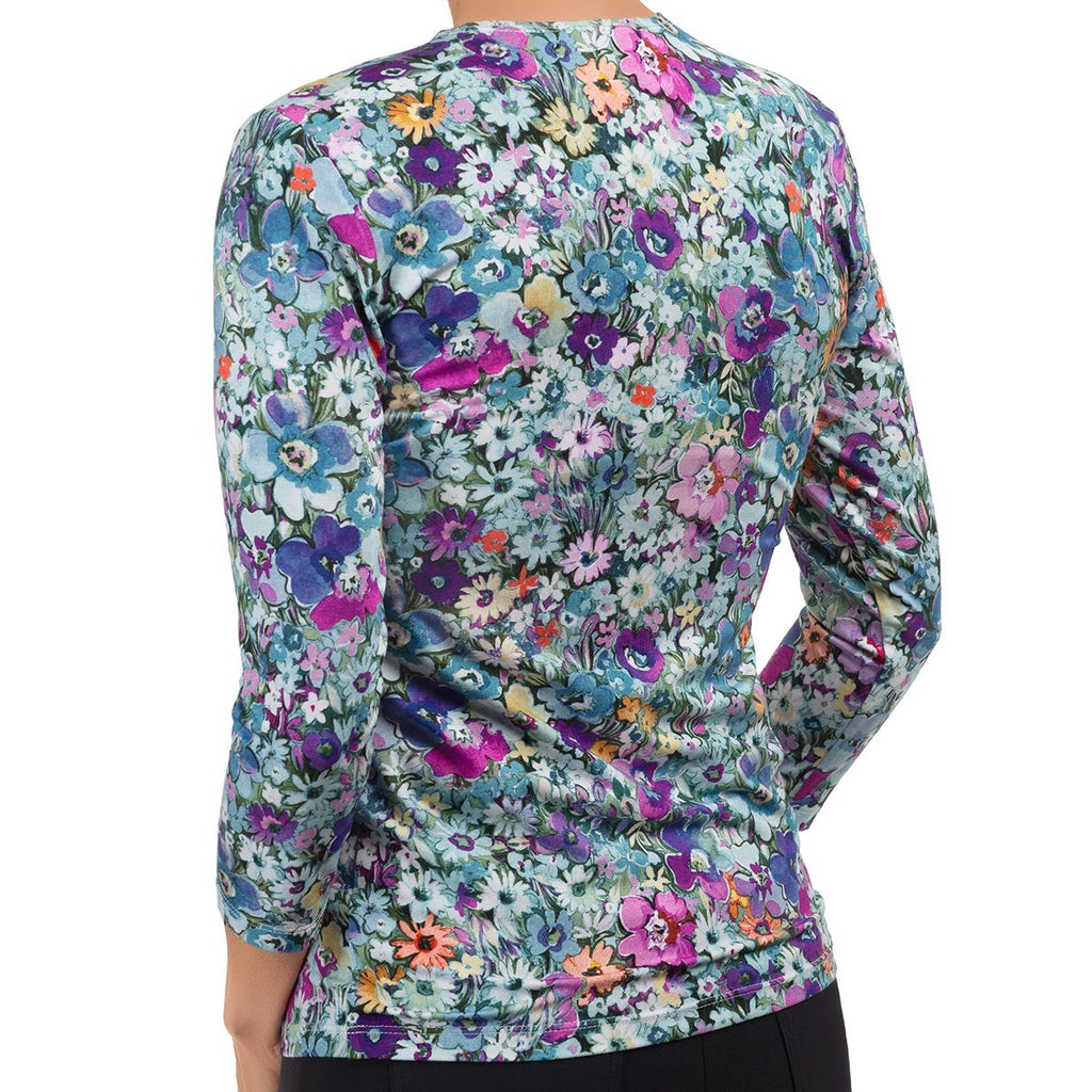 Shaped Knit Tee in Meadow