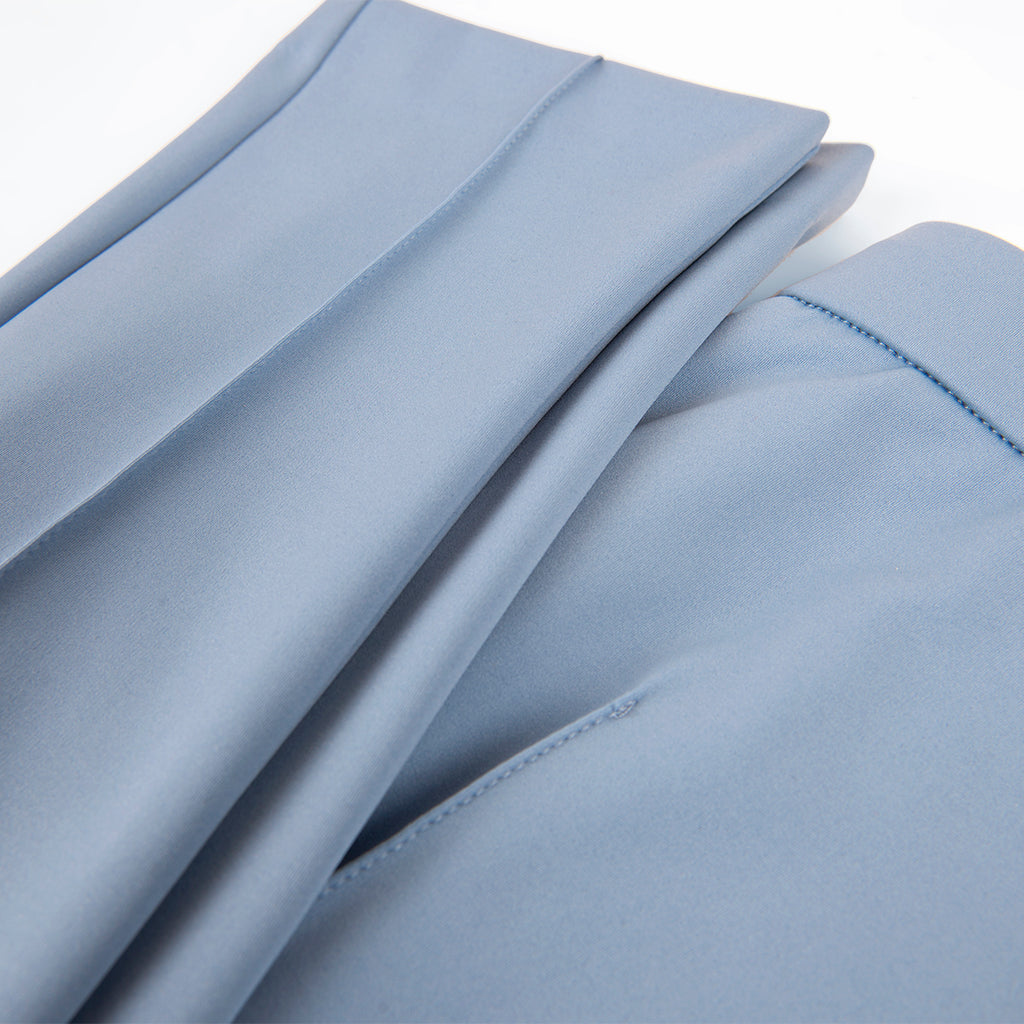 Slim Fit Pintuck Pant in Ocean Blue