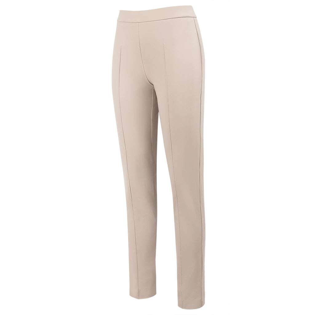 Slim Fit Pintuck Pant in Latte