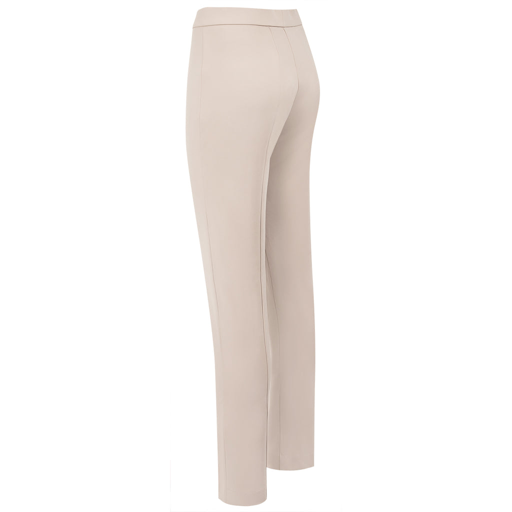 Slim Fit Pintuck Pant in Latte