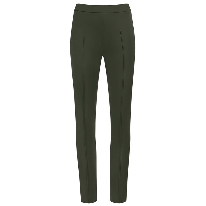 Slim Fit Pintuck Pant in Olive