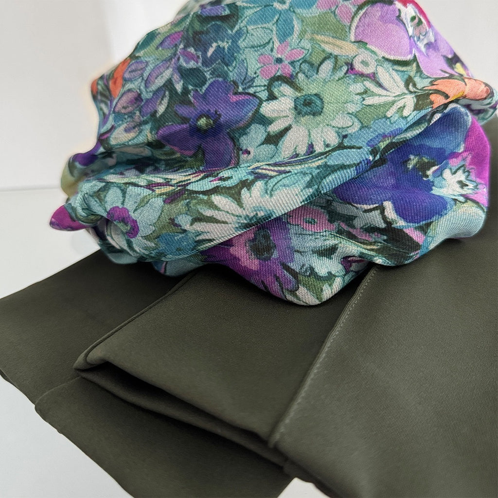 Slim Fit Pintuck Pant in Olive