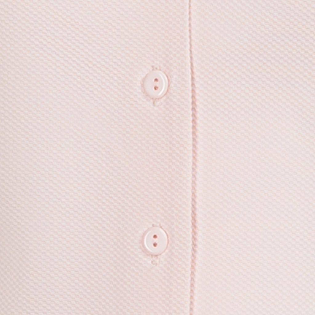 Inverted Notch Collar Pique Shirt in Angel Wing
