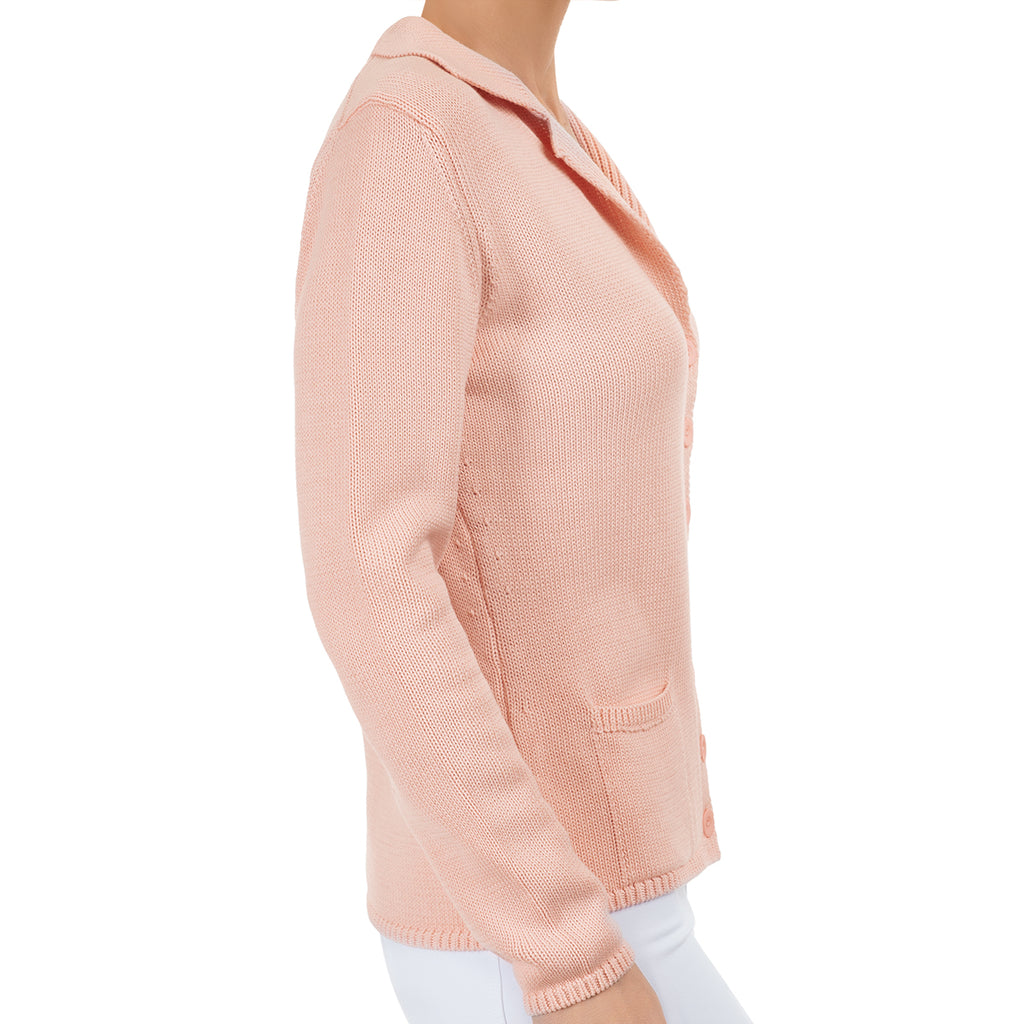 V Collar Cardigan in Angel Wing