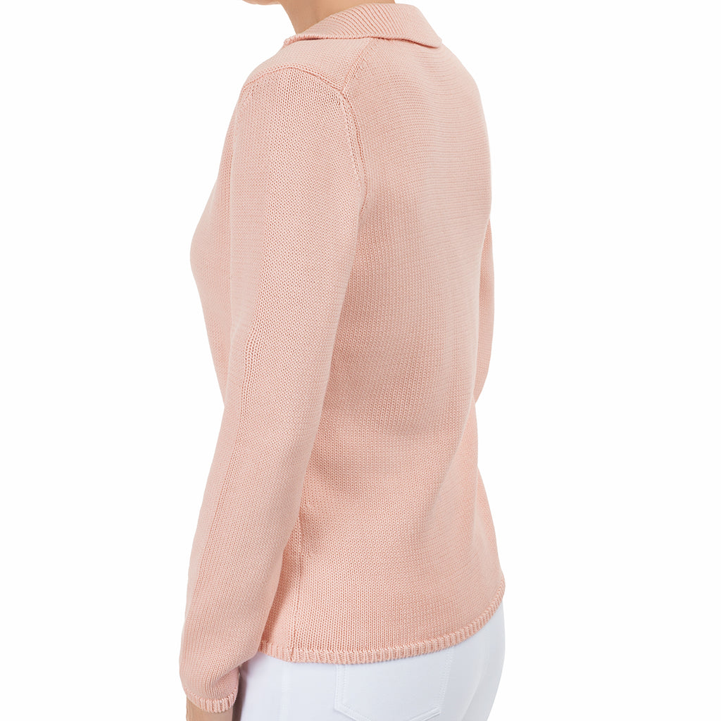 V Collar Cardigan in Angel Wing