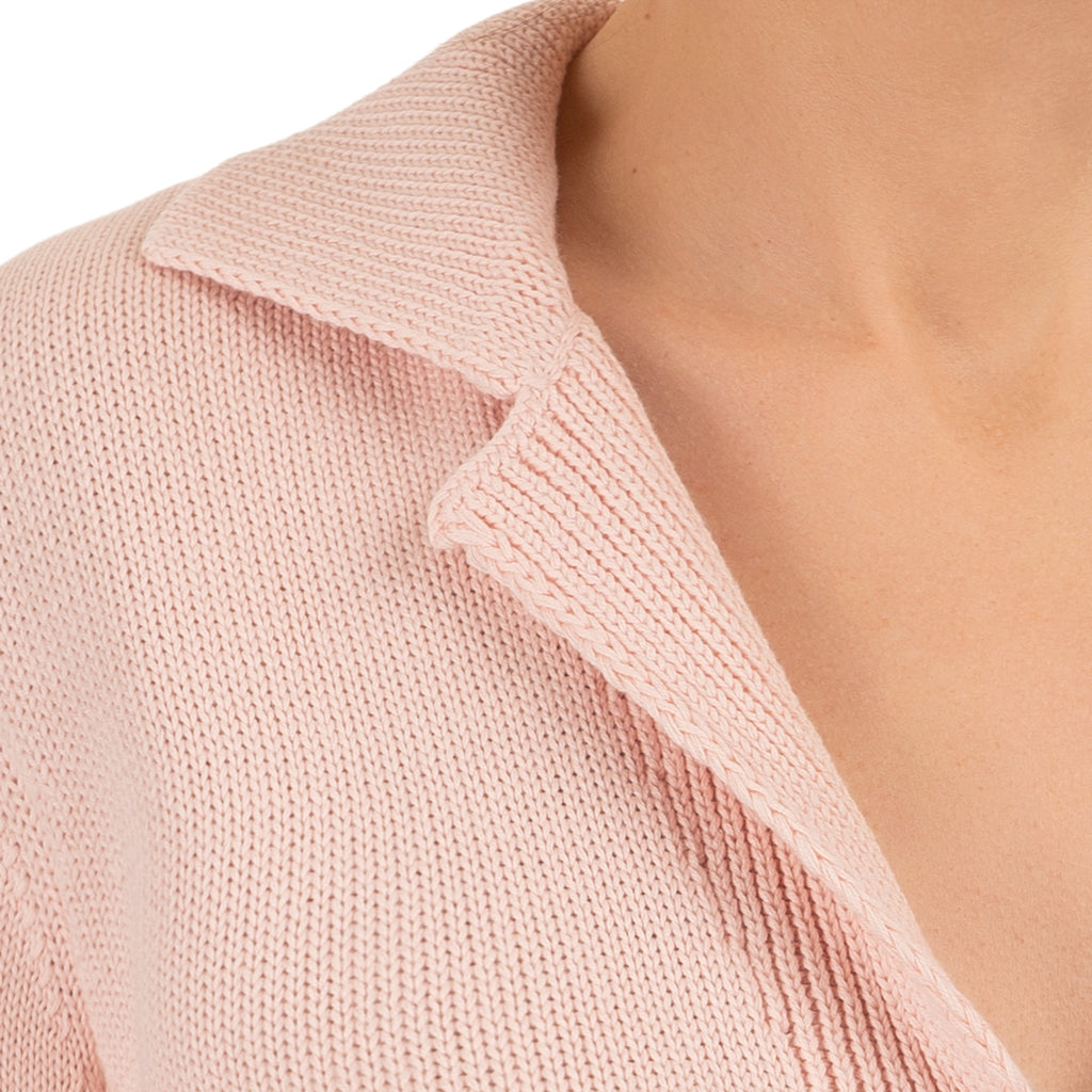 V Collar Cardigan in Angel Wing