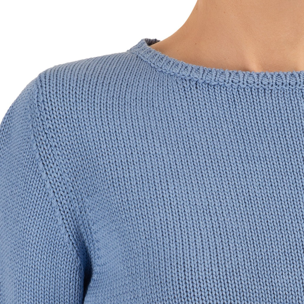 3/4 Sleeve Pullover in Ocean Blue