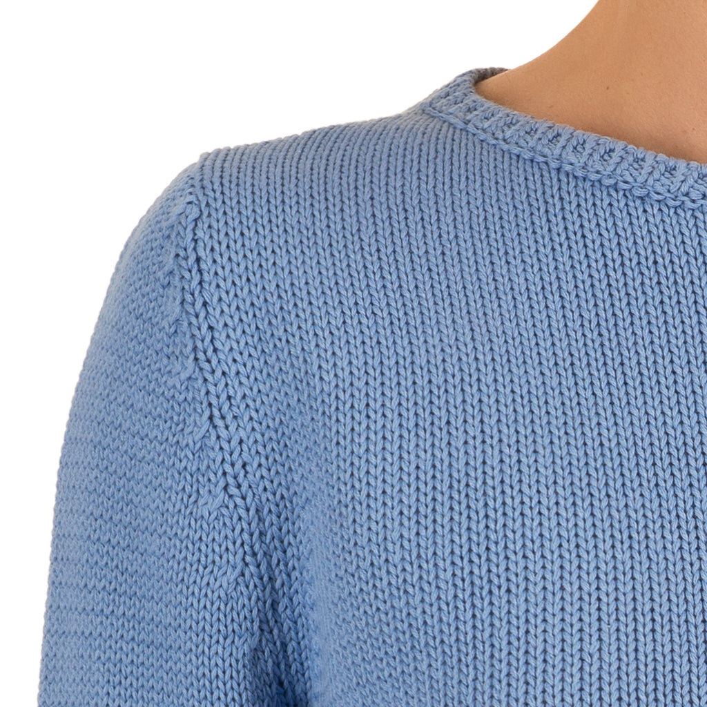 Long Sleeve Pullover in Ocean Blue