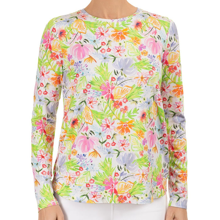 Yoke Relaxed Tee in Fleurs de Grasse