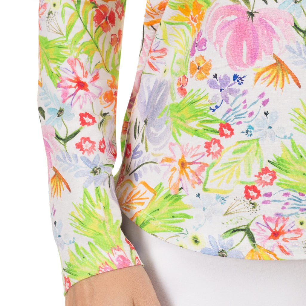 Yoke Relaxed Tee in Fleurs de Grasse