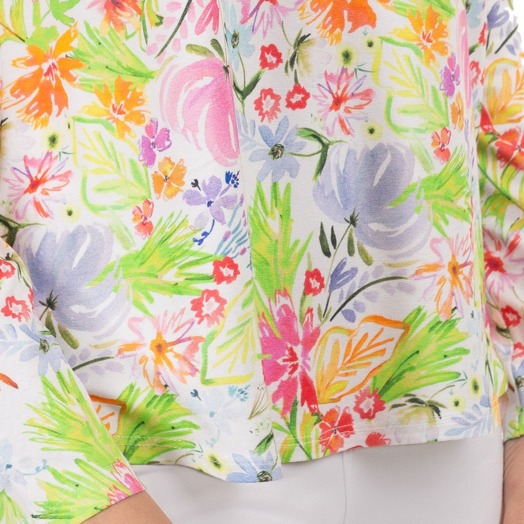 Yoke Relaxed Tee in Fleurs de Grasse