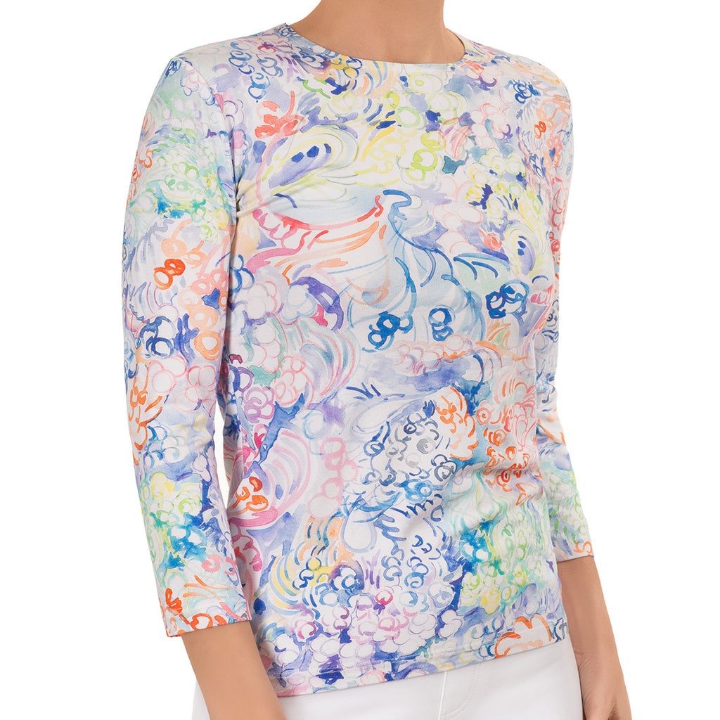 Shaped Knit Tee in Bella Lucca