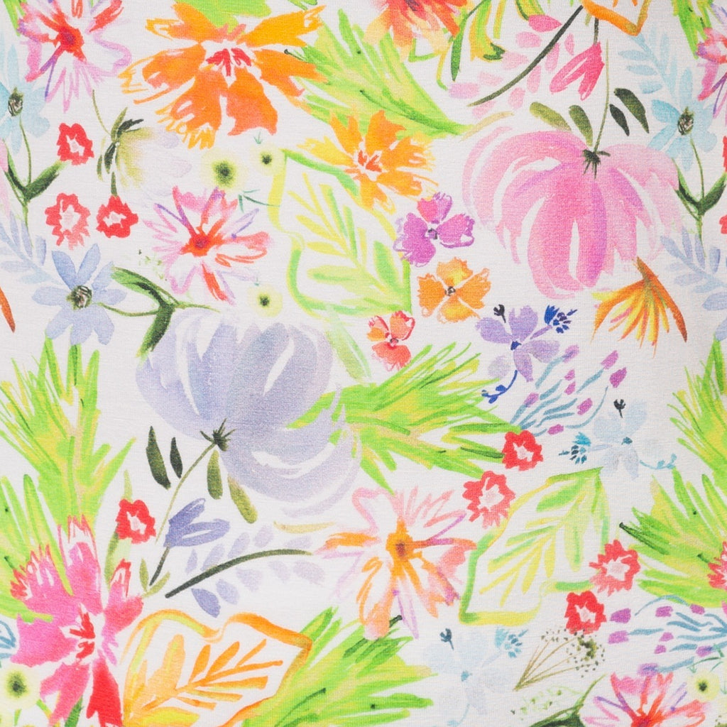 Shaped Knit Tee in Fleurs de Grasse