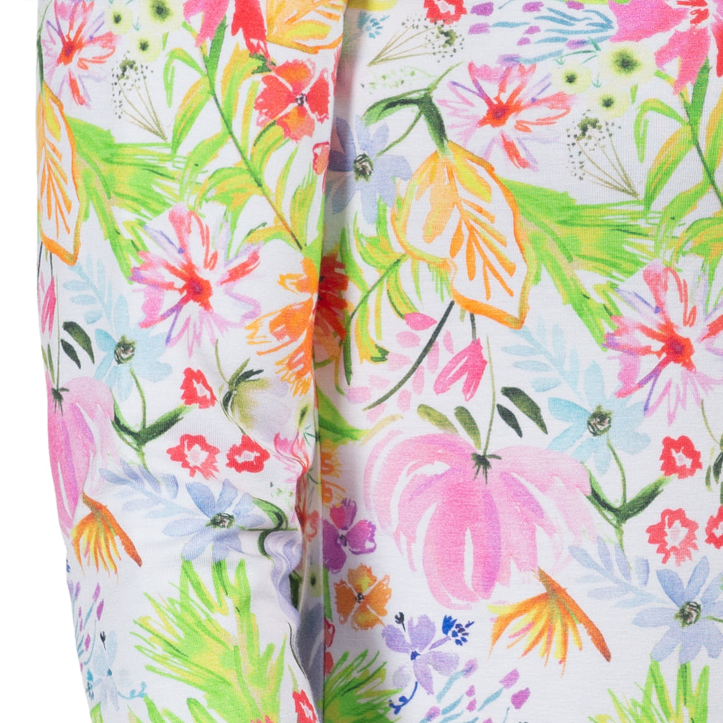 Shaped Knit Tee in Fleurs de Grasse