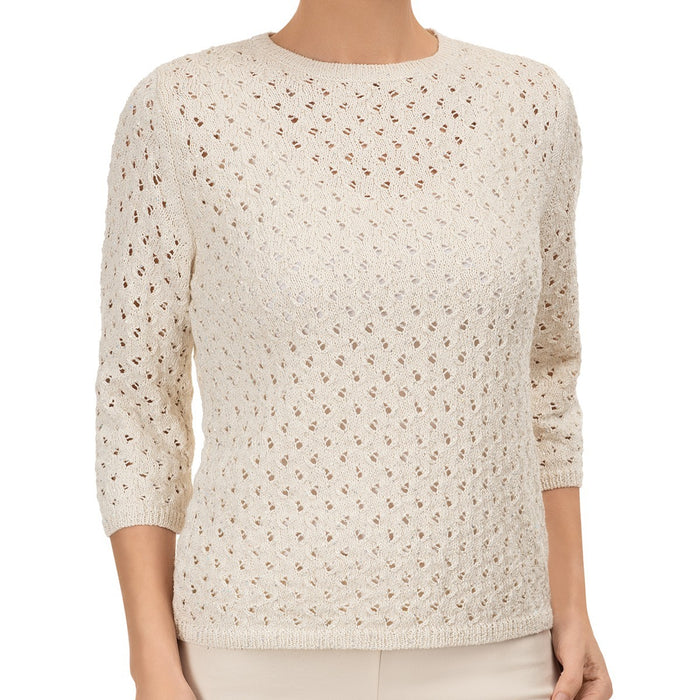 Ajour Pullover in Flax