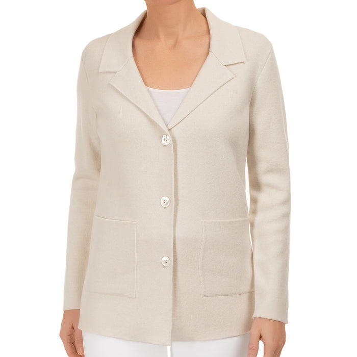 Sweater Blazer in Flax