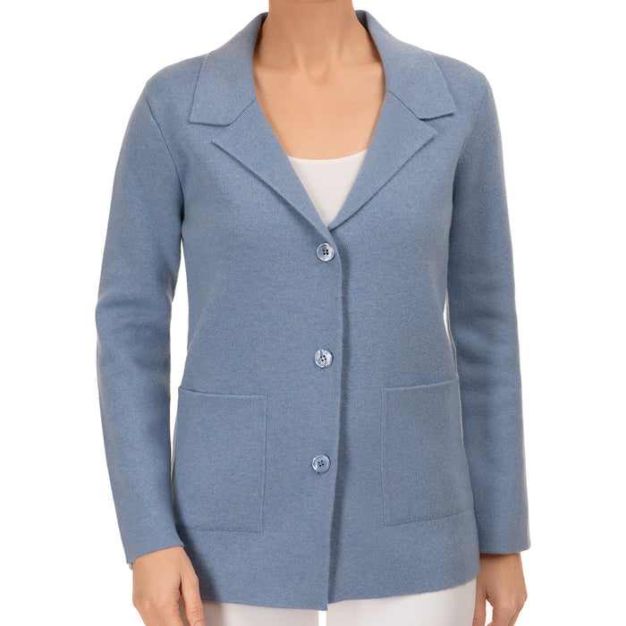 Sweater Blazer in Ocean Blue