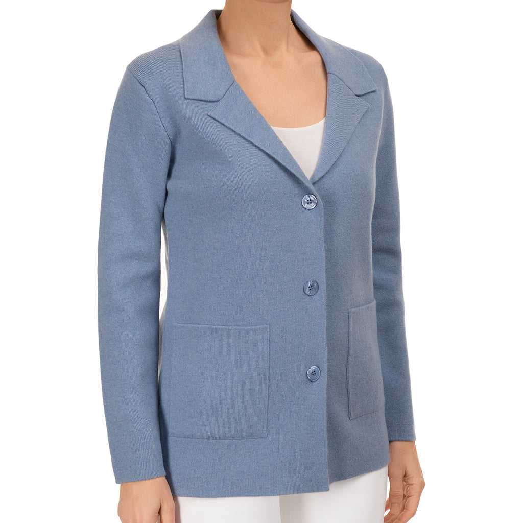 Sweater Blazer in Ocean Blue