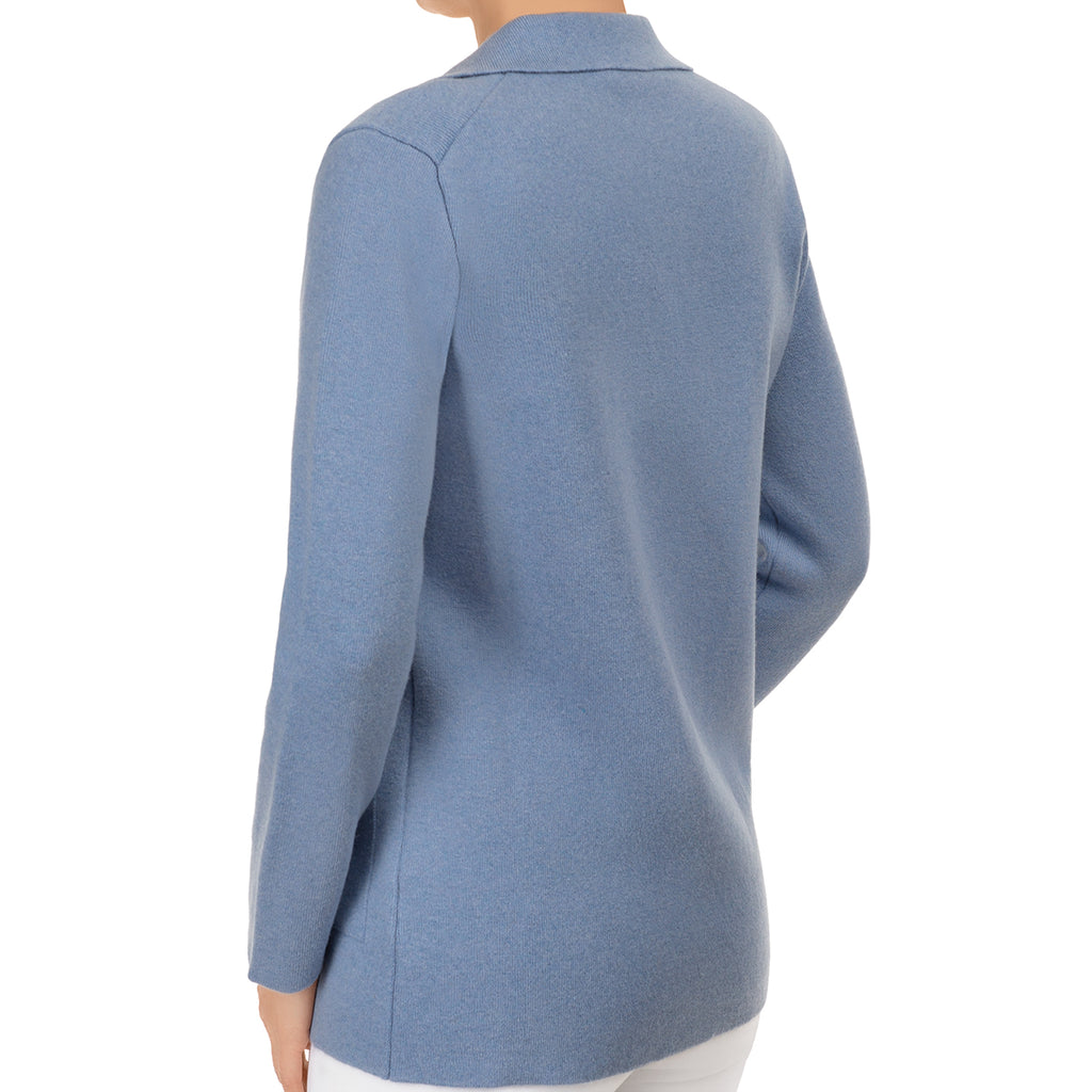 Sweater Blazer in Ocean Blue