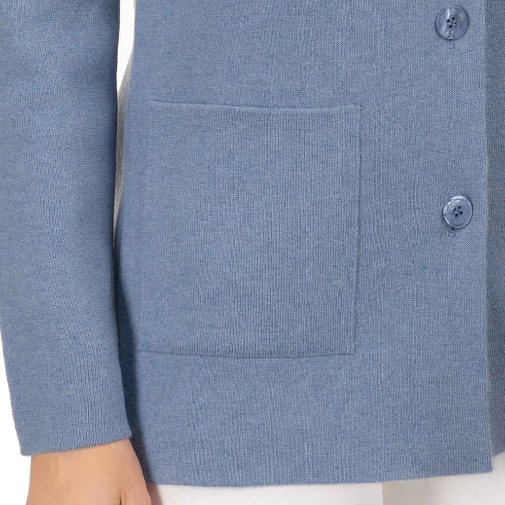 Sweater Blazer in Ocean Blue