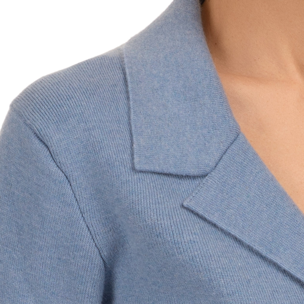 Sweater Blazer in Ocean Blue