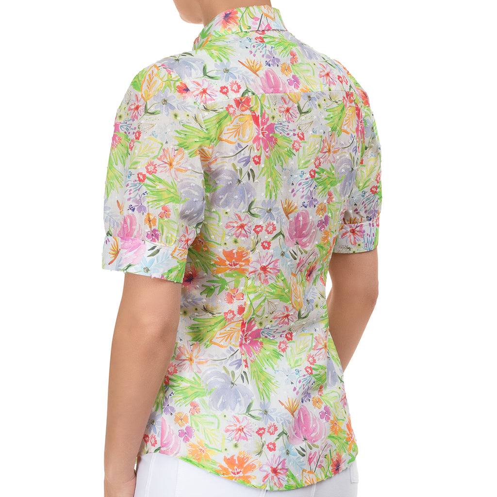 Plumes Shirt in Fleurs de Grasse