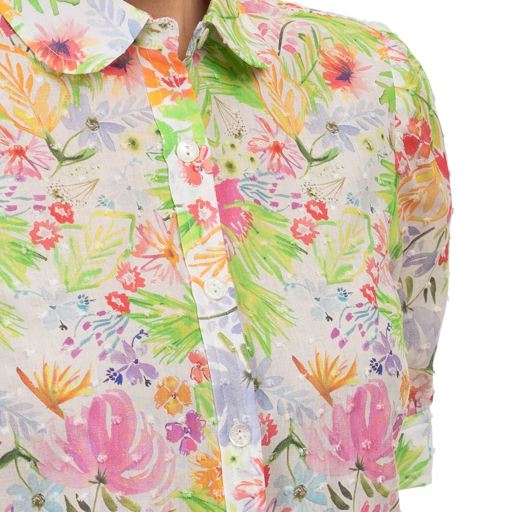 Plumes Shirt in Fleurs de Grasse
