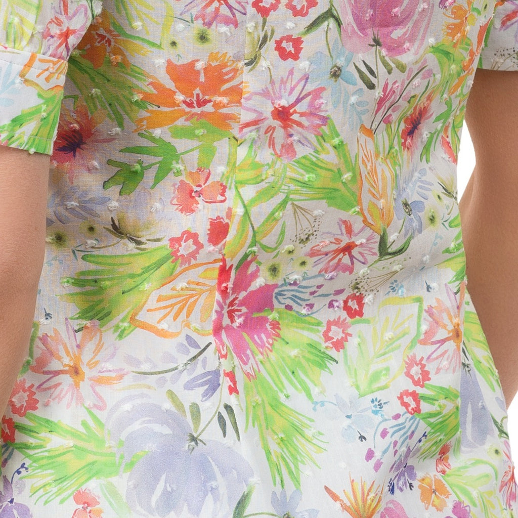 Plumes Shirt in Fleurs de Grasse