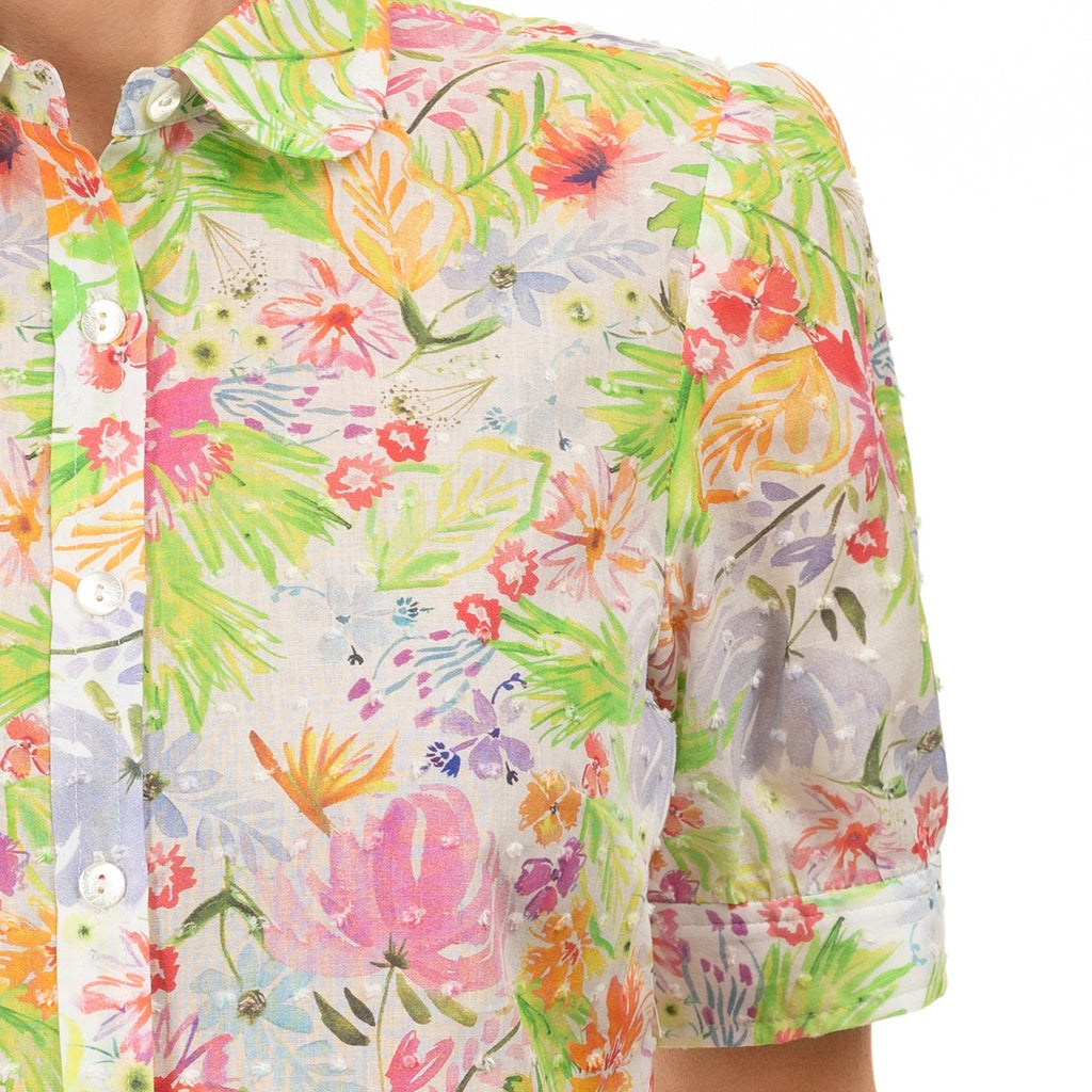Plumes Shirt in Fleurs de Grasse