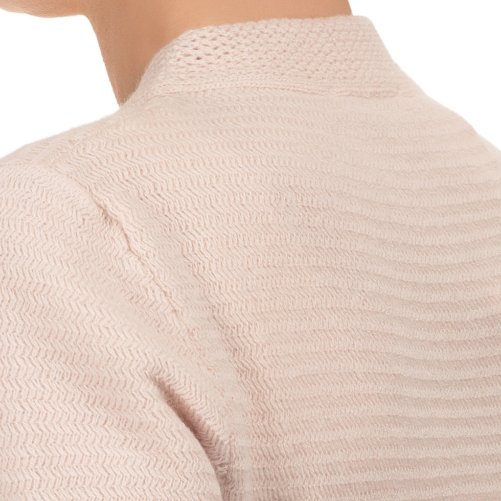 Traforato Trim Cardigan in Angel Wing