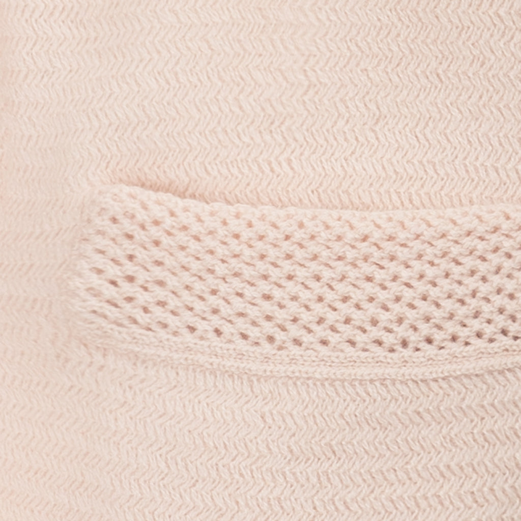 Traforato Trim Cardigan in Angel Wing
