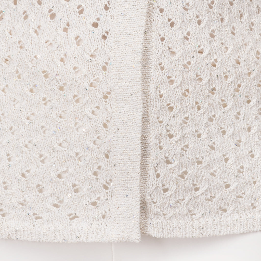 Ajour Cardigan in White